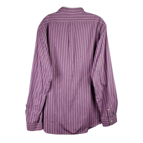 Polo Ralph Lauren Oxford Men's 2XL 120's Poplin Pink Stripe LS Button Down Shirt - Picture 3 of 10